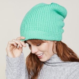 NWT Free People turquoise beanie